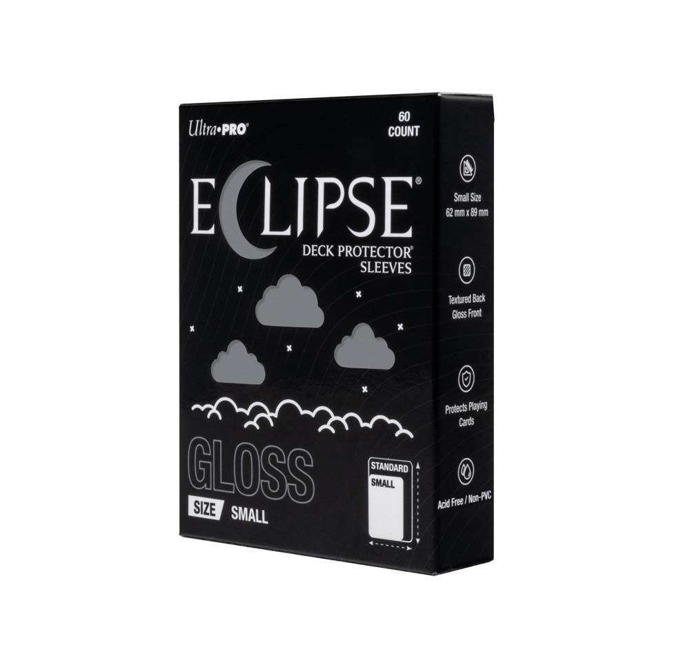 Ultra Pro ECLIPSE Gloss Small DECK PROTECTOR Sleeves: Smoke Grey - 60ct