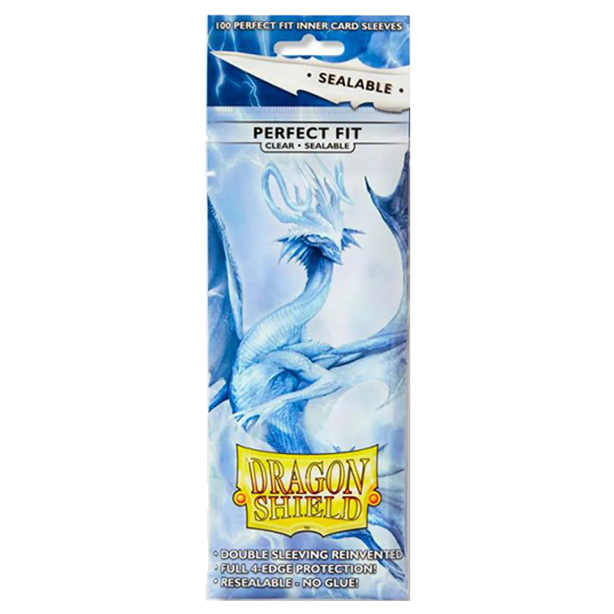 Dragon Shield Standard 100ct Perfect Fit Sealable Clear Inner Sleeves 63x88mm
