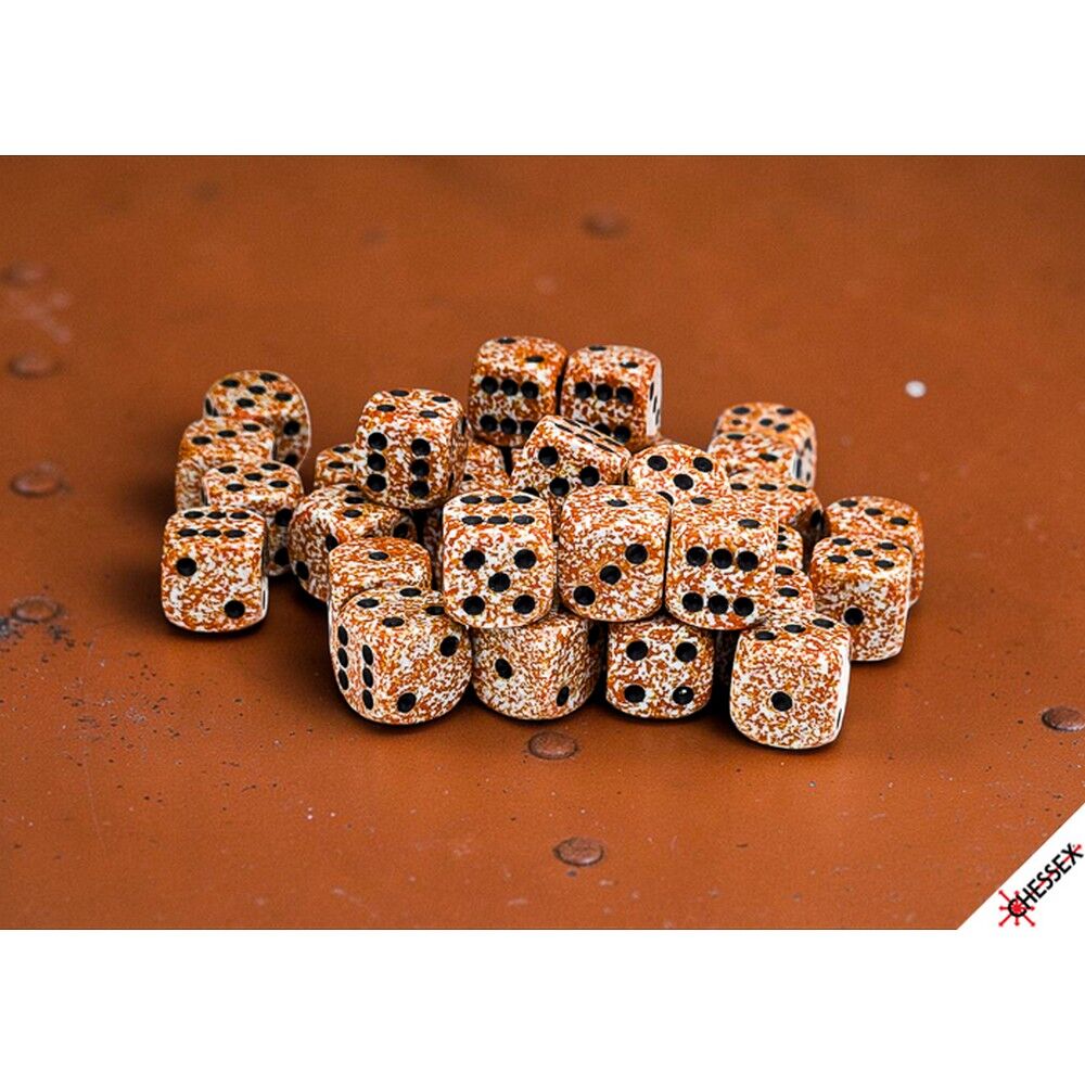 Speckled Rust 12mm d6 Dice Block (36 dice)