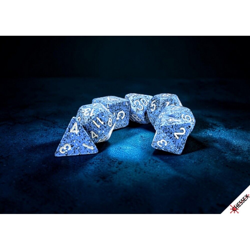 Speckled Ocean Stone Polyhedral 7-Dice Set - 280942