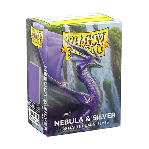 Dragon Shield Matte Nebula & Silver Dual Card Sleeves - 100 pack