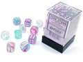 Nebula 12mm d6 Wisteria/White Luminary Block