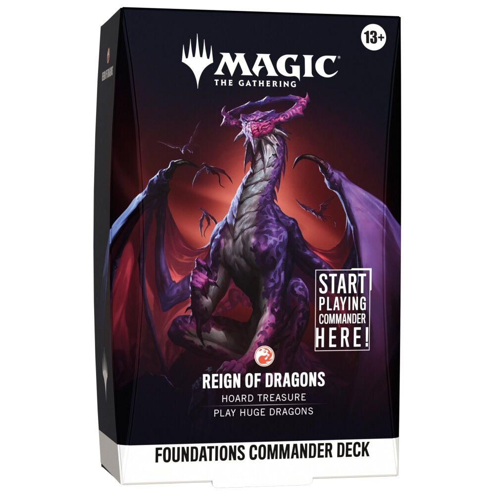 Magic the Gathering Foundations Commander Deck - Reign of Dragons